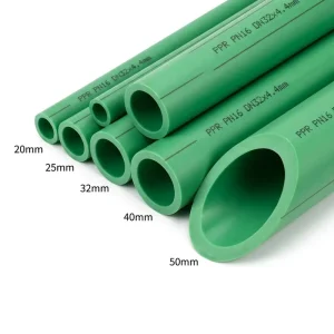 FactoryHigh Toughness Green Water Supply Plastic PPR Pipes with Anti Freezing Performance for Cold Regions