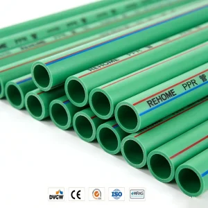 Factory Direct OEM ODM Service PPR Tube 20-160mm PN20 Plumbing Material Green Water Supply Plastic PPR Pipes
