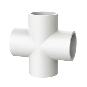 Factory Direct PVC-U Equal Cross Pipe Fitting Four Way Connector Plastic Drainage Sewerage Pipe Cross