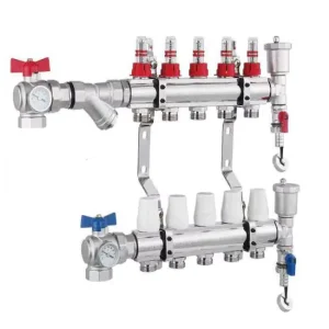 Factory Direct Sales Brass Manifold Water Collector for Radiant Floor Heating Systems