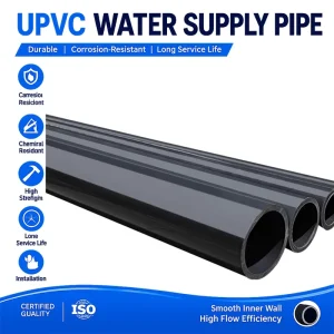 Factory Direct UPVC Water Supply Pipe Heavy Duty Plastic Water Pipe for Irrigation Engineering Applications