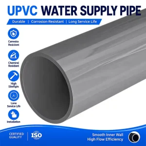 Factory Direct UPVC Water Supply Pipe High Pressure PVC Water Pipe for Municipal Irrigation Agricultural Water Systems