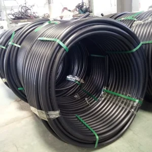 Factory HDPE Pipe 2 Inch Coiled Pipe Farm Garden Irrigation System Black Plastic Water Pipe Roll for Water Supply