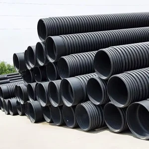 Factory Large Diameter HDPE Twin Wall Corrugated Pipe for Rainwater Sewage Underground Drainage