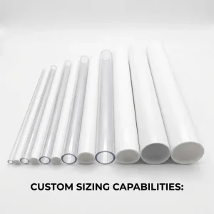Factory Manufacturer PP Extruded Polycarbonate Clear Rigid ABS PE PA PC Plastic Tubes Custom Length Diameter Colored OEM Pipes