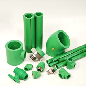 Factory Original Green PPR Plastic Pipe Heat Resistant Flexible High Pressure Water Supply Tube CE Certified
