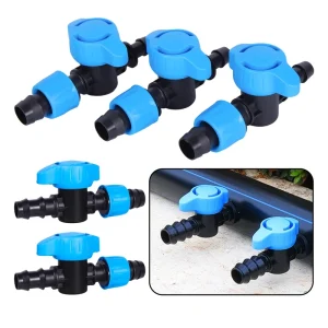 Factory Price 16mm 20mm Micro Irrigation PE Pipe Valve Drip Mini Valves for Drip Irrigation System