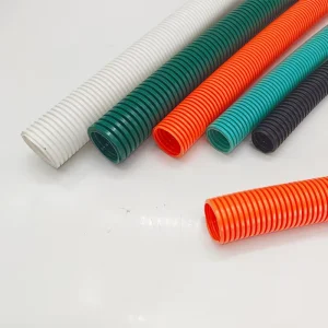 Factory Price Corrosion Resistant 13mm Plastic Conduit Tube Flexible UV Resistant Orange Corrugated Conduit Solar Electric Pipe