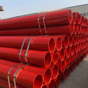 Factory Q235 SSAW Carbon Steel Plastic Coated Pipe EP PE Lined Anti Corrosion Tube for Fire Sprinkler Water Supply DN15 DN3600