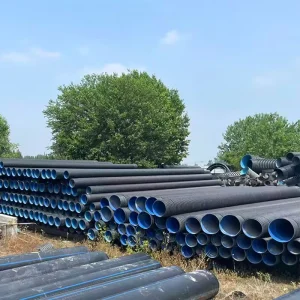 Factory SN8 200mm Large Diameter HDPE Corrugated Plastic Drainage Pipe Water Sewage Drainage Tube DWC Pipe