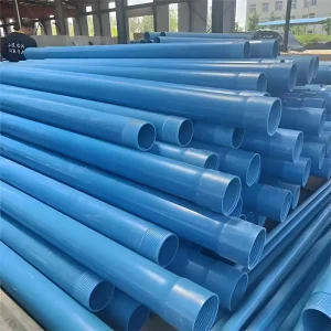 Factory Sale UPVC Threaded Glued Plastic Tubes Perforated French Drain Pipe for Irrigation Water Industry Applications