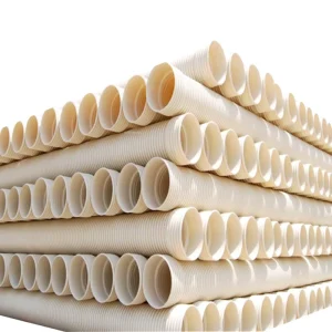 Factory Stock PVC Double Wall Corrugated Pipe Socket Connection Municipal Drainage Sewage Sewer Plastic Pipe GB/T18477.1-2007