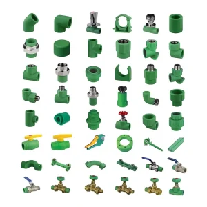 Factory Direct Full Size Green DIN Material Elbow 25mm Flange PPR Plastic Plumbing Pipe PPR Fittings
