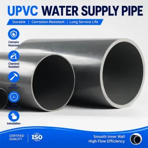 Factory Supply UPVC Water Supply Pipe Lightweight PVC Pressure Pipe for Residential Commercial Water Distribution