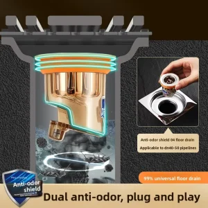 Factory-grade Deodorizing American-style Odor-proof Floor Drain Core Insect-proof Drainage Bathroom Sewer Pipe Anti-odor Seal