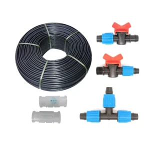 Farm Irrigation System Plastic PE Hose Water Saving Drip Irrigation Pipe with Dripper for Greenhouse Fruit Vegetable Cultivation