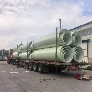 Fiberglass Reinforced Pipe Glass Fiber Tube FRP Pipe Specification Supplier for Chemical Processing