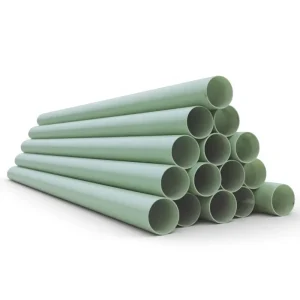 Fiberglass Round Tube FRP Pipe Filament Winding Industrial FRP Tubing High Composite Pipe for Chemical Pressure Anti-Corrosion
