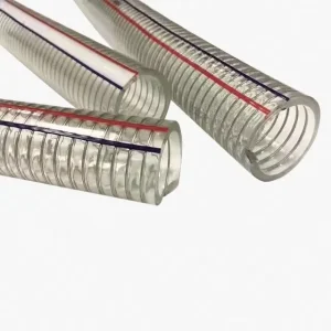 Fine Chemical PVC Steel Wire Reinforced Hose Safe Spring Pipe for Mild Chemical Liquid Professional Transportation