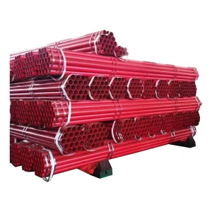 Fire Fighting Material Red Painted Sch10 Weld Carbon Steel Fire Sprinkler Pipe Tube