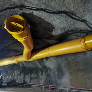 Fire Resistant Flexible Mine Ventilation Duct PVC Spiral Air Duct Hose for Tunnel Axial Fan Ventilation