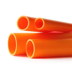 Fire resistant High Pressure Flexible Durable PVC Electrical Conduit Australian Standard Orange 150mm Cable Conduit