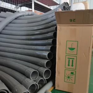 Fireproof Self Extinguishing PVC Wire Conduit Pipe Low Smoke Rigid Plastic Electrical Cable Ducting Protection Tubing