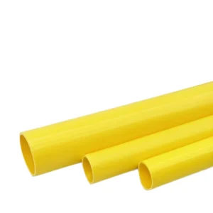 Flame-Resisting Yellow Colored Conduit Thin Wall PVC Electrical Pipe Thai Standard Verified Manufacturer