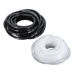 Flame Retardant Flexible Cable Insulation Sleeving Spiral Wrap Pipe in PVC Polyester Inside Diameter 4 6 8 10 12 14 16 mm