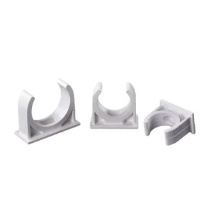 Flame Retardant PVC Pipe Clips Cable Fixing Clips Pvc Conduit Pipe Fittings