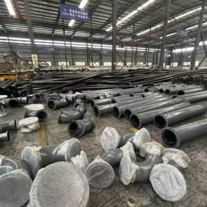 Flanged Steel Lined Plastic Pipe With Stable Sealing for Fine Chemical Plant Continuous Process Waste Liquid Delivery Pipeline