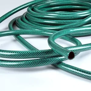 Flexible 3-Layer Braided PVC Garden Hose 50m Length ISO9001 Certified
