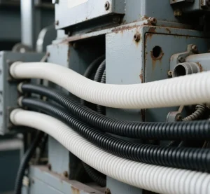Flexible Conduit Fittings Corrugated Pipe Split Type Soft Plastic PP Made From PA Nylon PE