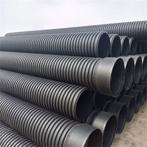 Flexible HDPE Corrugated Electrical Conduit Pipe Underground Cable Duct Water Drain Sewer Line