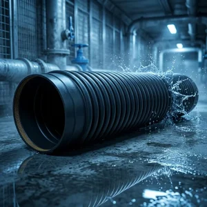 Flexible HDPE Inner-ribbed Spiral Wound Pipes for Underground Sewage Drainage ISO Standard Customized Manufacturers