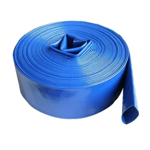 Flexible High Pressure Durable Blue PVC Layflat Irrigation Discharge Hose 2 Inch 4 bar 58 psi 100m