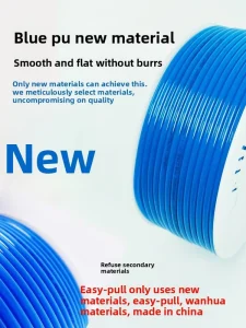 Flexible Industrial PU Pneumatic Air Hose Durable Soft Custom Colors & Sizes Cutting Service Smooth Finish for Industrial Use