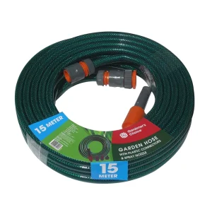 Flexible No Kink Garden Watering Black PVC Adjustable Pipe Water Garden Hose
