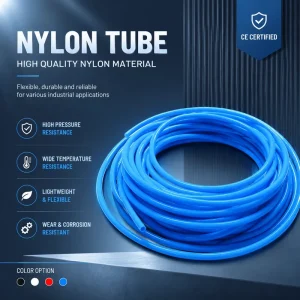 Flexible PA12 Nylon Tubing Hydraulic Brake Line Hose 6mm 12mm Black Natural Durable and High Pressure for Automotive Use