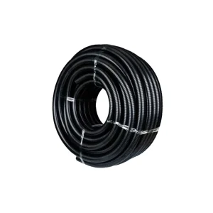Flexible PE Corrugated Pipe Combustion Proof Temperature Resistant Black Electrical Wiring Protection Tube -40~+160 6-63mm