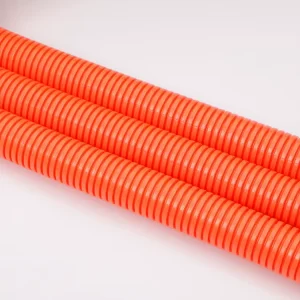 Flexible PE Corrugated Sub Duct Double Wall Polyethylene Pipe Smooth Inner Wall Telecom Fiber Optic Cable Outer Protection Pipe