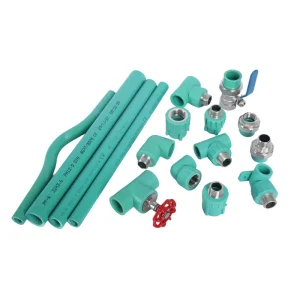 Flexible PPR Pipes and Fittings Eco Friendly Heat Resistant High Pressure Green Grey Pipes for Cold Hot Water