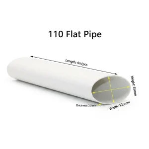 Flexible PVC Drainage Pipes and Fittings Round Shape 3m Length Bathroom Waste Water Drainage