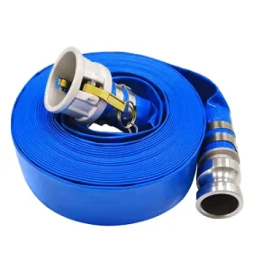 Flexible PVC Lay Flat Pool Hose 2inch Square Polyester with Smooth Surface High Pressure 100m for Irrigation