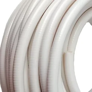 Flexible PVC Spa Hose White Grey High Strength Reinforced 4-8 Bar Pressure -10~65 Temperature for Spa Shower Bathtub Water