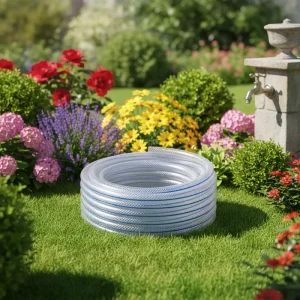 Flexible Plastic Clear Braided PVC Fiber Reinforced High Pressure Hose for Drinking Water Delivery Industrial Use