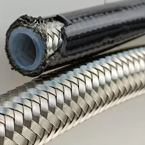 Flexible Plastic Convoluted PTFE Pipe High Pressure Hydraulic Oil Hose PTFE Corrugated Tube