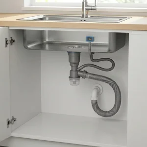 Flexible Plastic Sink Drain Pipe Assembly Odor Proof Pest Resistant Drainage Pipe for Bathroom Kitchen Laundry Room