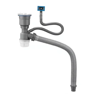 Flexible Plastic Sink Drain Pipe Assembly Odor Proof Pest Resistant Drainage Pipe for Bathroom Kitchen Laundry Room