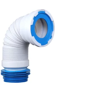 Flexible Plastic Toilet Pan Connector Universal Fitting Waste Pipe Adapter for Toilets